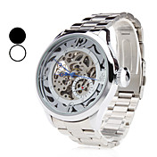 hombre de acero automático analógico reloj de pulsera mecánico (colores surtidos)