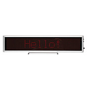 76mW plástico vermelho LED Mini Cartão conhecido Board / LED com bateria modos multi Alimentado