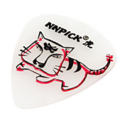 NNPICK - (CZS-3) Compuesto plástico estándar Forma Guitarra Picks/6-pack (Tiger-Design)