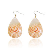 Pretty Alloy Flower Design Drop øredobber