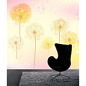 Pink Abstract Contemporary Graphics Mural