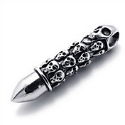 Men's Skull Bullet Pendant(Free Chain)(4.4*.9*.9CM)
