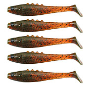 75MM 3.2G Gummifischrute Pack (5 Pieces)