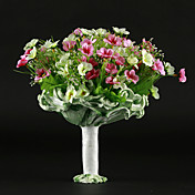 belle main liée bouquet de mariée en satin
