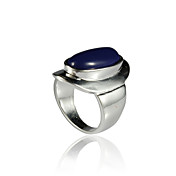 Charming Alloy Oval Imitation Gem Stone Ring(More Colors)