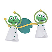 Contemporary Iron Children Wall Lights with 2 Lights in Frog Design