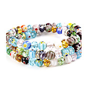 Flower Pattern Globular Vaidurya Bracelet