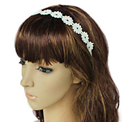 Handmade White Flower Pattern Lace Country Lolita Headdress