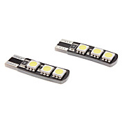 T10 3x5050 SMD 1W 60LM White Light LED Bulb for Car Instrument/License Plate Lamps CANBUS (2-Pack)