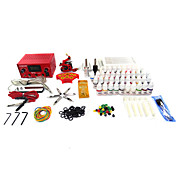 1 ghisa kit tatuaggio pistole Macchina per il rivestimento e Shading (40 a colori)