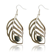 Sjarmerende Alloy Feather Design Drop øredobber
