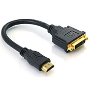 v1.3 HDMI-Stecker auf DVI-Buchse 24 +5 Kabel
