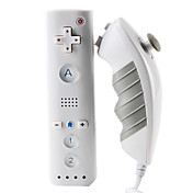 mini-MotionPlus remoto e nunchuk controlador para wii / wii u (branco)