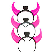 Pink Shining Horn Halloween Headpiece(1 piece)