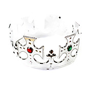 Silver PVC Crown Halloween Headpiece(1 piece)