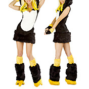 Jolie en noir et blanc de canard Halloween Costume en velours côtelé (4 pièces)