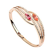 Gorgeous 18K Gold Plated With Crystal Women's Bracelet (More Colors)