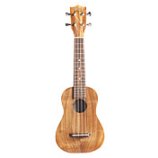 Koa Pili Koko - (Ac-s) Todo sólido Koa Ukulele Soprano con bolsa / Correa