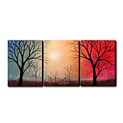 Dipinti a mano olio pittura di paesaggio Set oversize Paesaggio di 3