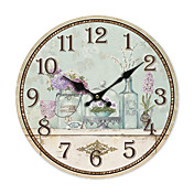 Country Floral Wall Clock