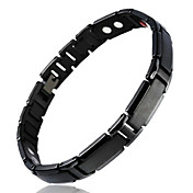 Bracelet noir en santé de titane (TB18-X)