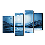 Dipinti a mano olio pittura di paesaggio Set oversize Paesaggio di 4