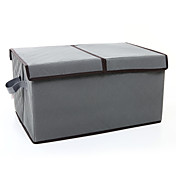 utile non tissé boîte de rangement en tissu avec deux couvercles