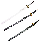 épée cosplay inspiré par une pièce Roronoa Zoro Sandai Santoryu (wado Ichimonji / shuusui / yubashiri) (3 épées / set)