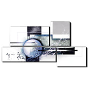 Dipinti a mano olio pittura astratta Set di 4 1211-AB0190