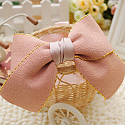 Handmade Pink Velvet 15cm Bow Sweet Lolita Headdress
