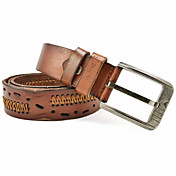 Men's Casual Trendy Cut Out Leather Belt(105*3.8*0.3CM)