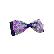 Handmade Purple Satin and Chiffon 10cm Bow Sweet Lolita Headdress