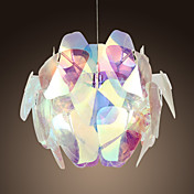 40W Glass Artistic Pendent Licht mit Fabric Shade