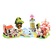 DIY Paper Fairy Tale 3D Puzzle The Adventures of Pinocchio (61pcs, difficulty 3 of 5)