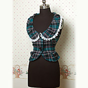 Sleeveless Lace Collar Mixed Color Cotton Country Lolita Blouse