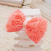 Handmade Pink Feather 10cm Bow Sweet Lolita Headdress