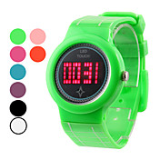 Unisex Touch Screen Plastic Digital LED Wrist Fashion Watch (Assorterede farver)