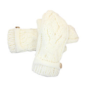 Witte Acryl Deniso-Vrouwen Vezels Handschoenen