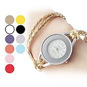 Kvinder Moderigtigt Style PU Analog Quartz Bracelet Watch (Assorterede farver)