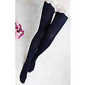 Kvinder Stripe Solid Color Lace Strømpebukser (2 stk / pakke)