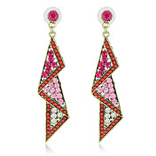 Pretty Alloy with Beads and Crystals Irregular Chandelier Earrings(More Colors)