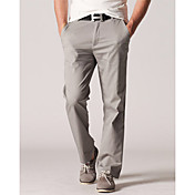 Männer 100% Cotton Casual Pants (Smoky Grey)