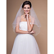 One-tier Elbow Wedding Veils With Finished/Pencil Edge (More Colors)