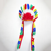 Multicoloured Indian Feather Costumes Headpiece