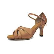 Women's Satin Arch Strap Latin / Ballroom Dance Performance Shoes