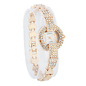 Pretty Women's Alloy Quartz Glas ronde vorm met Crystal Dress Watch (Meer Kleur)