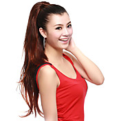 sintéticos retas extra longa cabelo ruivo peças ponytail