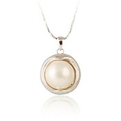 Women's Flower Pearl Choker