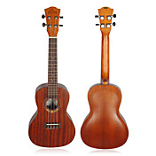 HELO - (LHC-MM) Caoba Madera contrachapada Ukelele Concierto con asas / Cadena