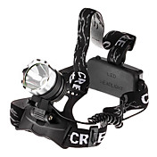 Torcia frontale T6 LED Cree XM-L a 3 modalità (1800LM, 2x18650)